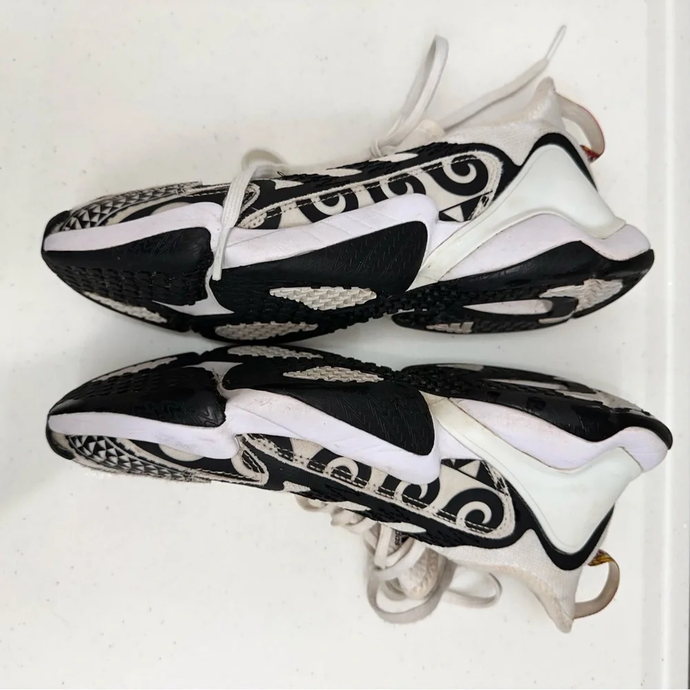 Adidas Mens Polynesian Bowl Sneakers Size 8.5 Black/White Shoes
